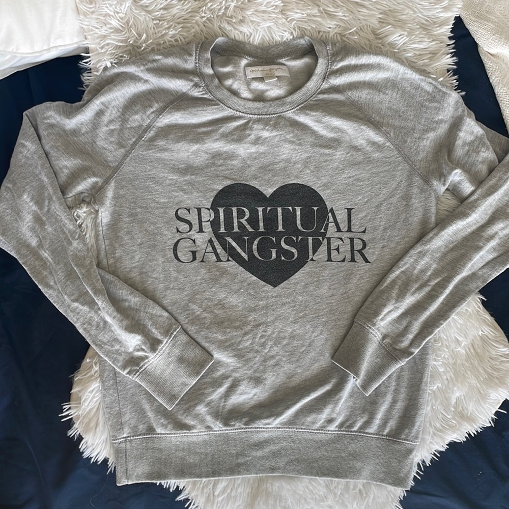 Spiritual Gangster Old School Heart Crewneck Sweatshirt